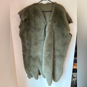 Fur Cave Person Halloween Costume Vest